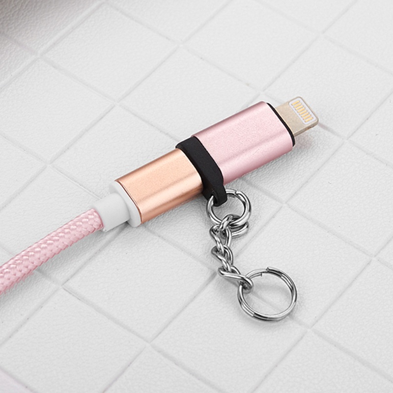 Đầu Chuyển Đổi Micro USB Cái Sang Lightning Đực Có Móc Khóa Điện Thoại