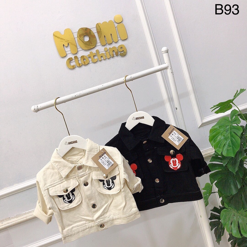 Khoác jean Mickey gân - B93 - HÀNG QUẢNG CHÂU CAO CẤP LOẠI 1