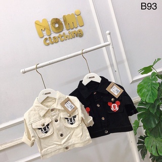 Khoác jean mickey gân - b93 - hàng quảng châu cao cấp loại 1