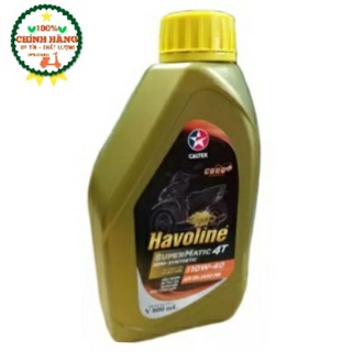 Nhớt xe ga 10w40 - 800ml  bán tổng hợp caltex havoline super Matic4T semi synthetic