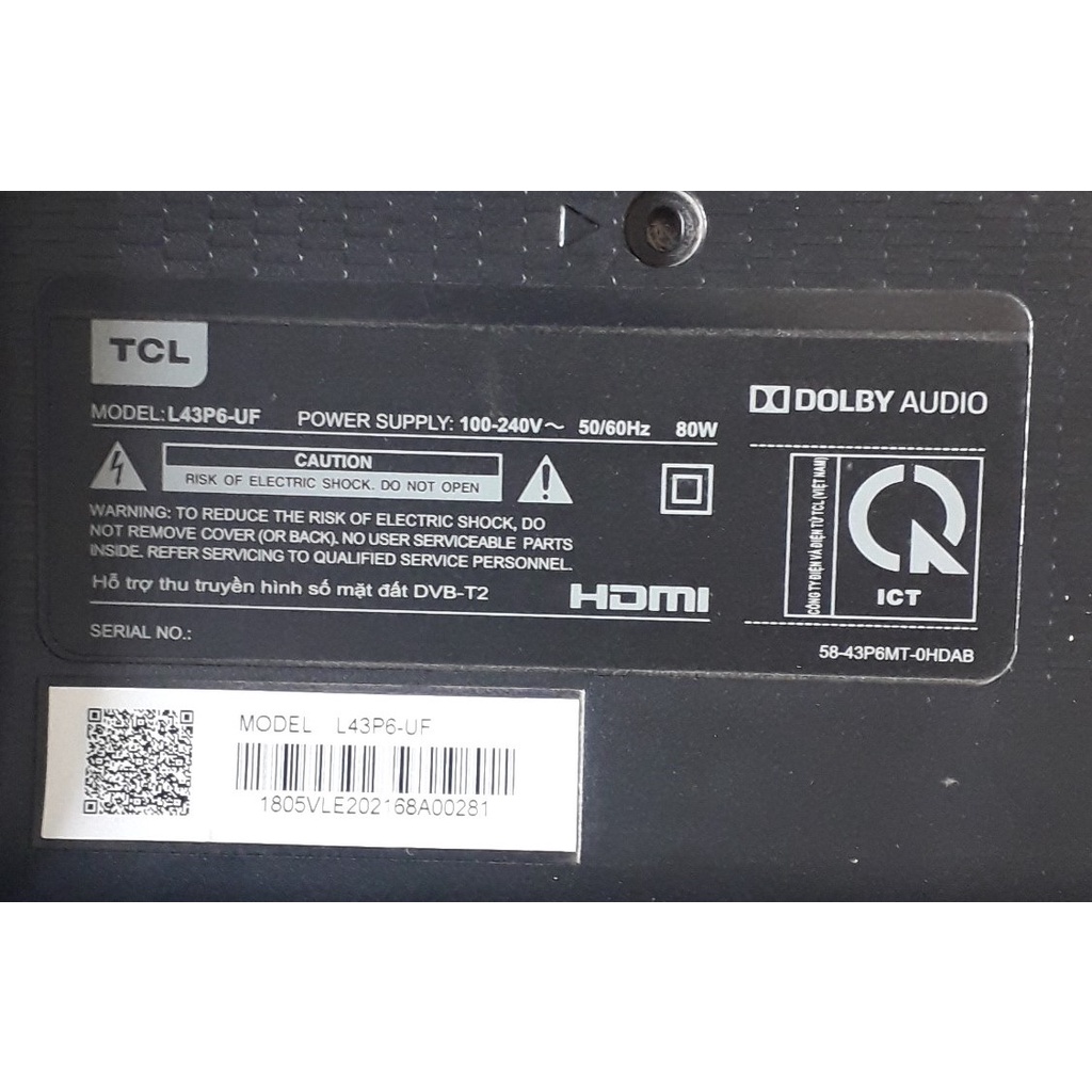 TCL L43P6 - Bộ 2 thanh 60 led viền cho tivi TCL 43P6 và các dòng tương tự