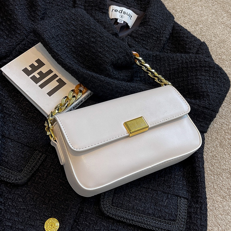 Túi Đeo Chéo Dây Xích Bằng acrylic Thời Trang Phong Cách retro Cho Nữ