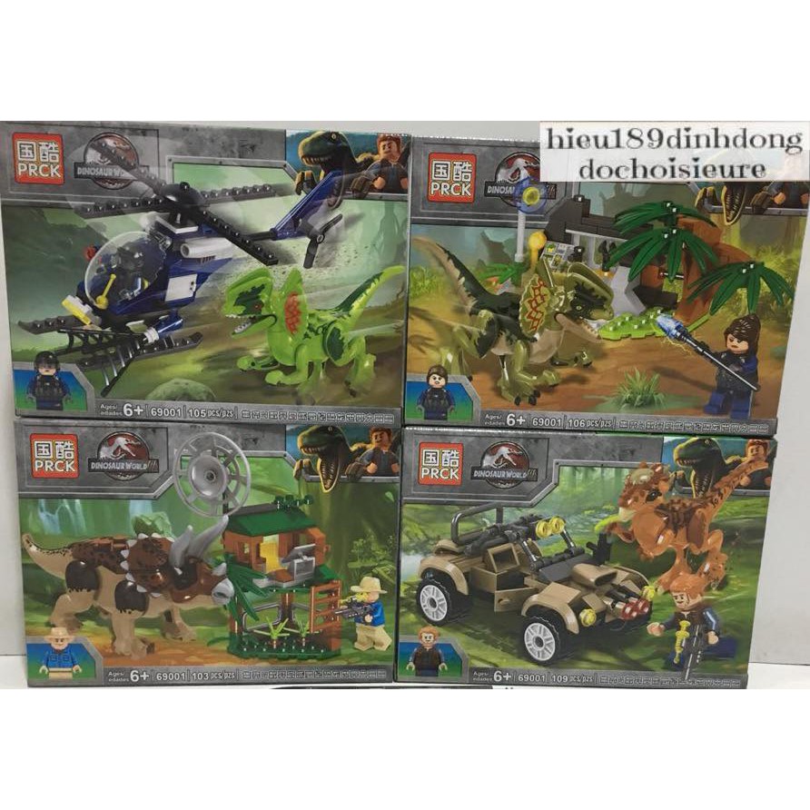 Lắp ráp xếp hình Lego 69001 : Cuộc săn bắt khủng long (khách hàng chat chọn mẫu)