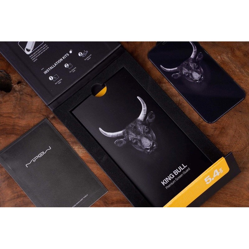 MIẾNG DÁN CƯỜNG LỰC MIPOW KINGBULL PREMIUM HD (2.7D) 12 MINI I 12 I 12PR0 I 12PR0MAX