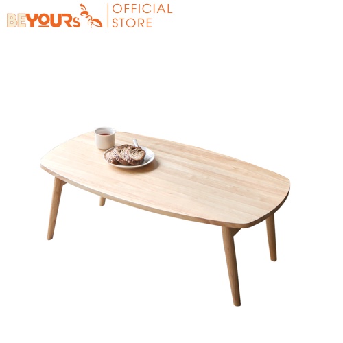 Bàn trà bàn sofa BEYOURs B Table tinh tế hiện đại, gỗ cao su chắc chắn, có khóa an toàn, size S, 2 màu: Trắng (MDF), gỗ