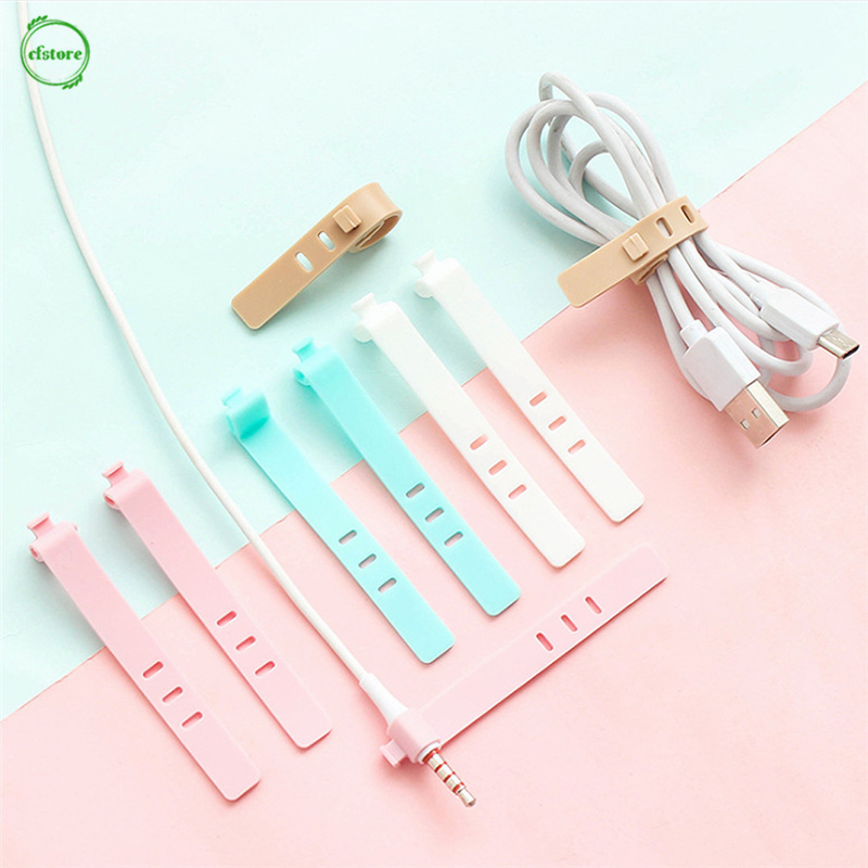 Dụng cụ buộc dây cáp chống rối chất liệu silicon tiện lợi