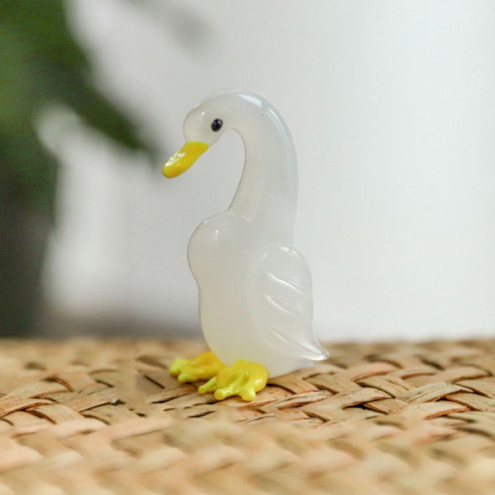 Tượng Vịt Bằng Kính Dùng Trang Trí Phòng Khách