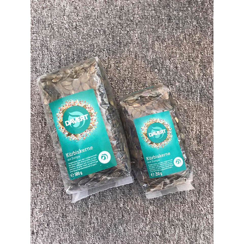 Hạt bí đỏ hữu cơ đã rang sấy Davert 500g