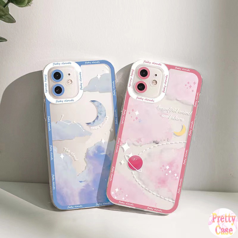 Ốp Điện Thoại Cho OPPO A77 A76 A36 A94 A93 A74 A16 A15S A95 A54 A53 A33 A52 A92 A31 A5 A9 2020 A7 A5S AX7 A3S A12e Reno 5F 4F 7 6 5 4 F11 F9 Ngôi Sao Và Đám Mây