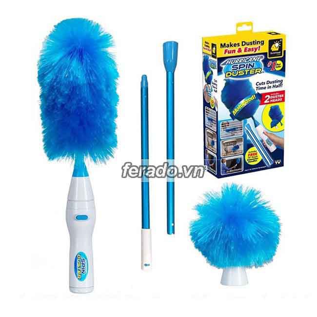 [CỰC RẺ] Chổi Quét Bụi Tích Điện Spin DUSTER Thông Minh Đa Năng Chức Năng Chạy Bằng Sạc Pin - GDSUNG161