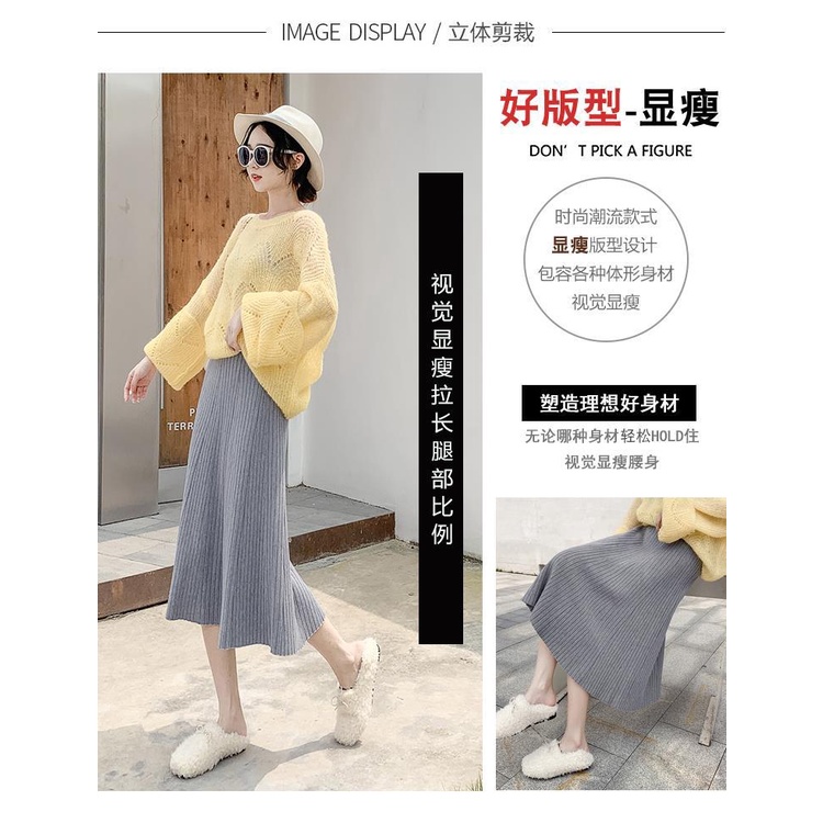 Chân Váy Chữ a Lưng Cao Xếp Ly Màu Đen Thời Trang Thu Đông Mới 2021 Cho Nữ | BigBuy360 - bigbuy360.vn
