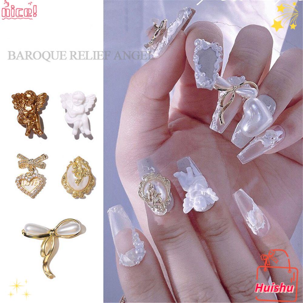 Set 10 Phụ Kiện Trang Trí Móng Nghệ Thuật|Thiên Thần 3D Cổ Điển