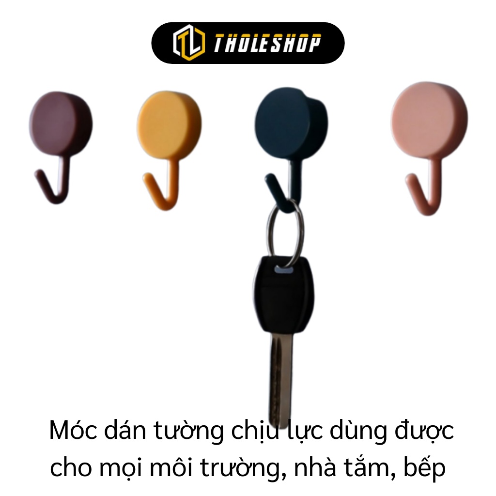 Móc Dán Tường - Combo 10 Móc Nhựa Treo Tường Nhà Bếp, Nhà Tắm Đa Năng Chịu Lực 9652