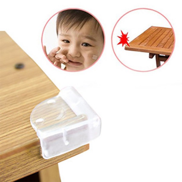 (Hoàn$) Bộ 4 miếng bịt góc bàn nhọn trong suốt an toàn cho bé tránh va đập (STIHN)