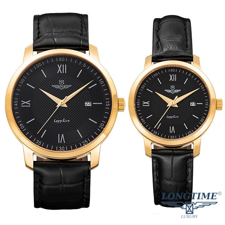 Đồng Hồ Đôi SRWATCH dây da SR SG3002.4601CV Mặt Kính Sapphire ,Bảo Hành 5 Năm Toàn Quốc