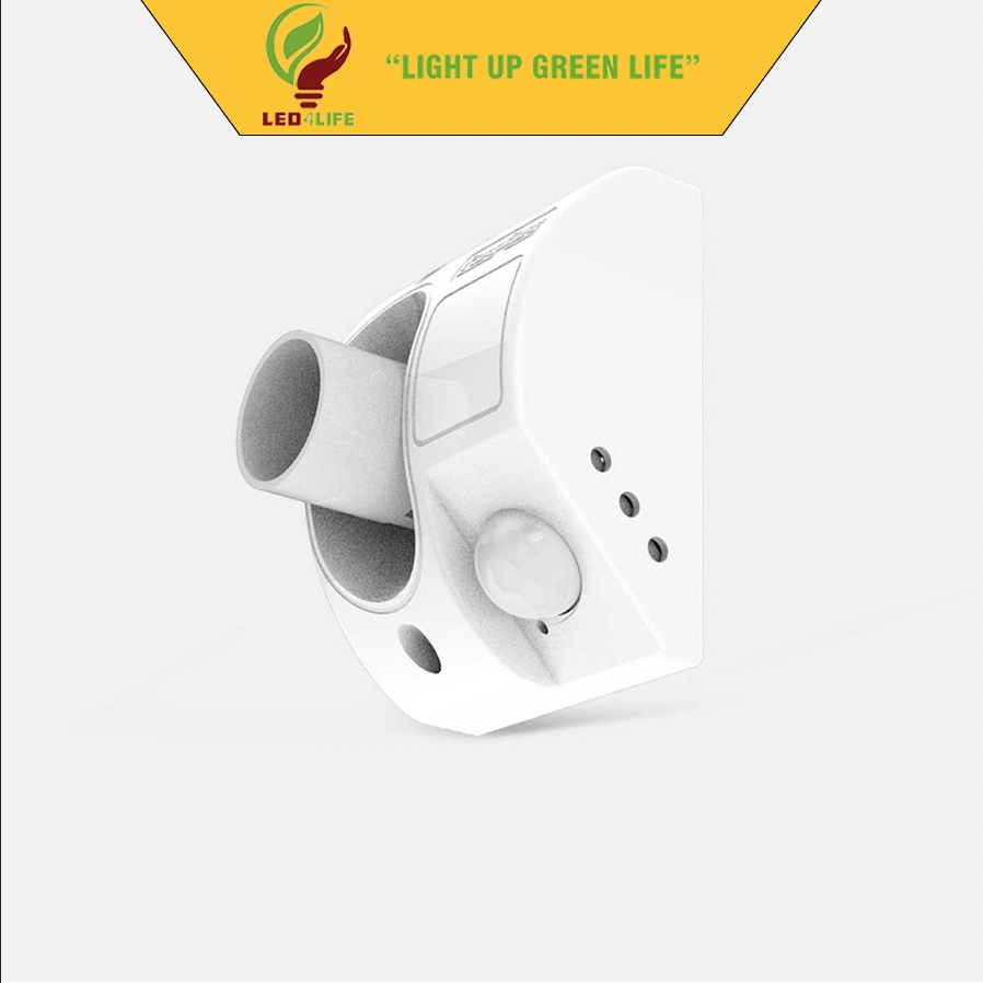 ĐUI ĐÈN CẢM BIẾN hồng ngoại RẠNG ĐÔNG E27 300W, tự động bật tắt đèn khi có chuyển động BH 1 năm