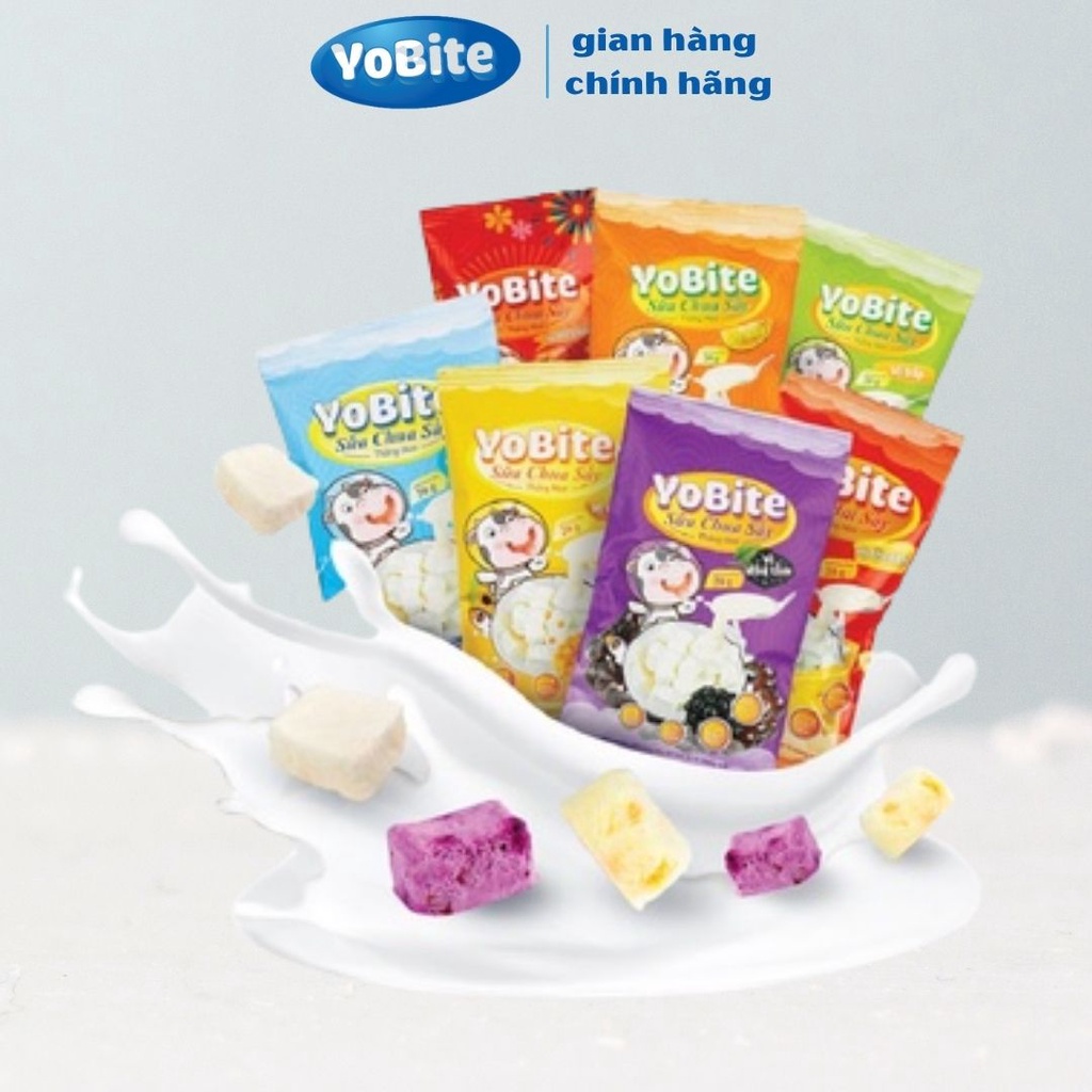 Combo sữa chua khô Yobite 20gr Hỗ trợ tiêu hóa tăng sức đề kháng- Yobite