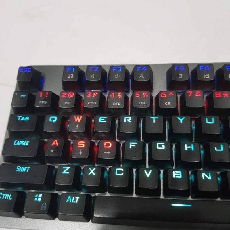 Bàn phím gaming E-Dra EK701,Dareu LK145 led RGB hàng cũ chính hãng - Dây dài chống nhiễu cổng USB_Game Led