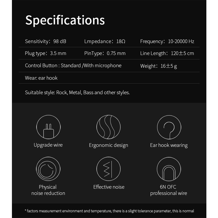 Tai nghe nhét tai có dây KZ ZS3 1DD AS10 BA10 ES4 âm thanh hifi chống ồn