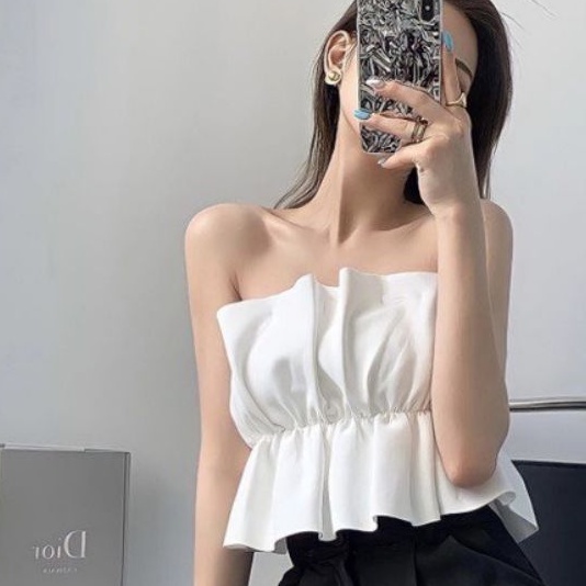 Áo ống zip kéo CAO CẤP nhúng eo( sẵn mod)
