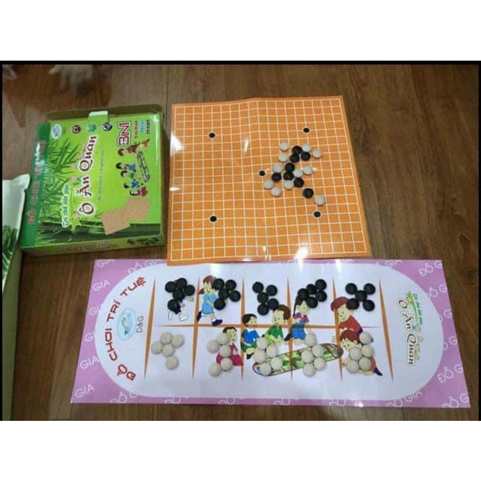 Bộ Đồ Chơi Ô Ăn Quan Trò Chơi Trí Tuệ Dân Gian 3 Trong 1 Dành Cho 2,3,4 Người Chơi