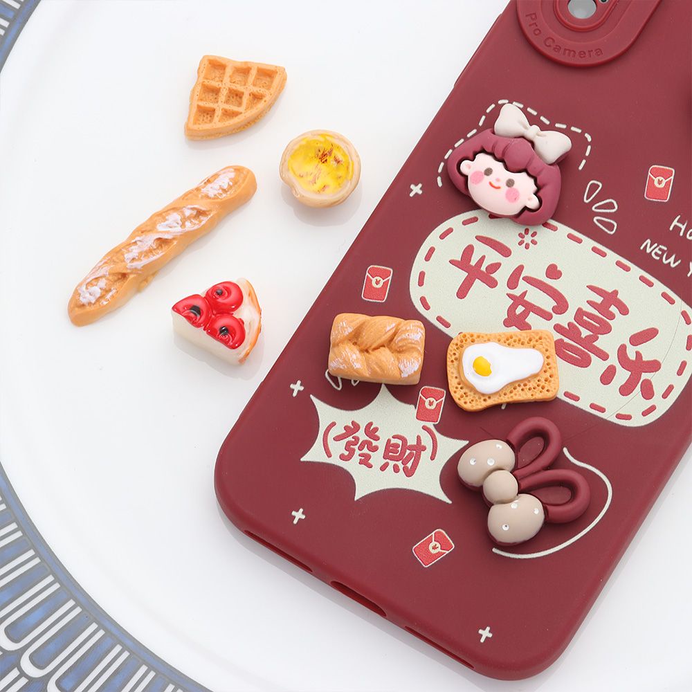 【Only ₫2999】Mô hình đồ ăn sáng mini DIY trang trí nhà búp bê