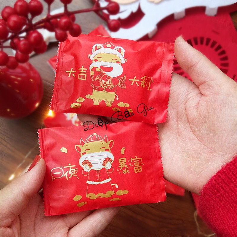 Túi đựng bánh quy/trà hoa Kim Ngưu HC51 (100c)