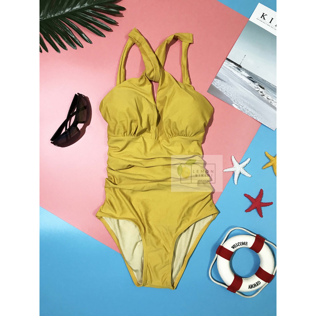 [MONOKINI] Bộ đồ bơi liền thân quyến rũ 2 màu vàng và đen | WebRaoVat - webraovat.net.vn