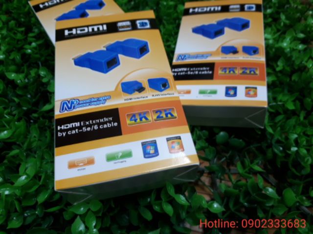 Bộ kéo dài HDMI 30M qua cáp mạng lan