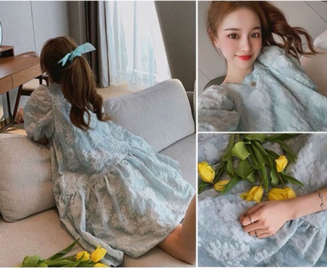 (Sẵn size M)Đầm hoa babydoll- siêu xinh luôn- hàng nhập | BigBuy360 - bigbuy360.vn
