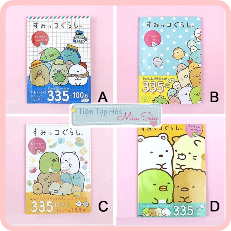 Set 335 Sticker Nhật Bản dạng quyển sổ hình Molang dễ thương - MiuSua