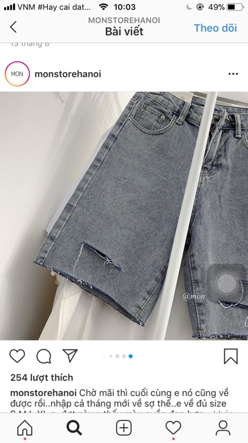  💤Quần Jeans Ngố Rách 3 Line Mới