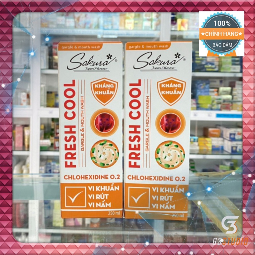 - SAKURA FRESH COOL C250ML – Cho hơi thở thơm mát và răng thêm chắc khỏe