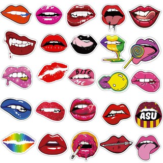 Sticker dán cao cấp ĐÔI MÔI GỢI CẢM Cực COOL ms#73