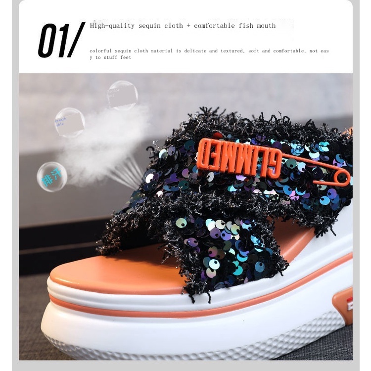 Dép Đế Xuồng Dày Dặn Chống Thấm Nước Thời Trang Mùa Hè Dành Cho Nữ 2022