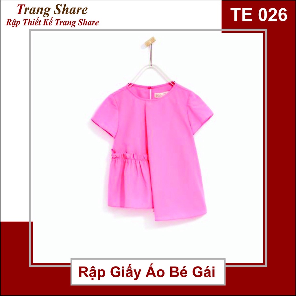 Rập Giấy Áo Sơ Mi Bé Gái TE026