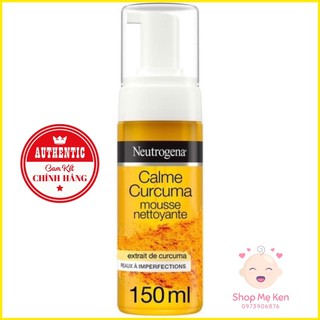 Sữa rửa mặt tạo bọt từ nghệ neutrogena calme curcuma mousse nettoyante 150ml - usa
