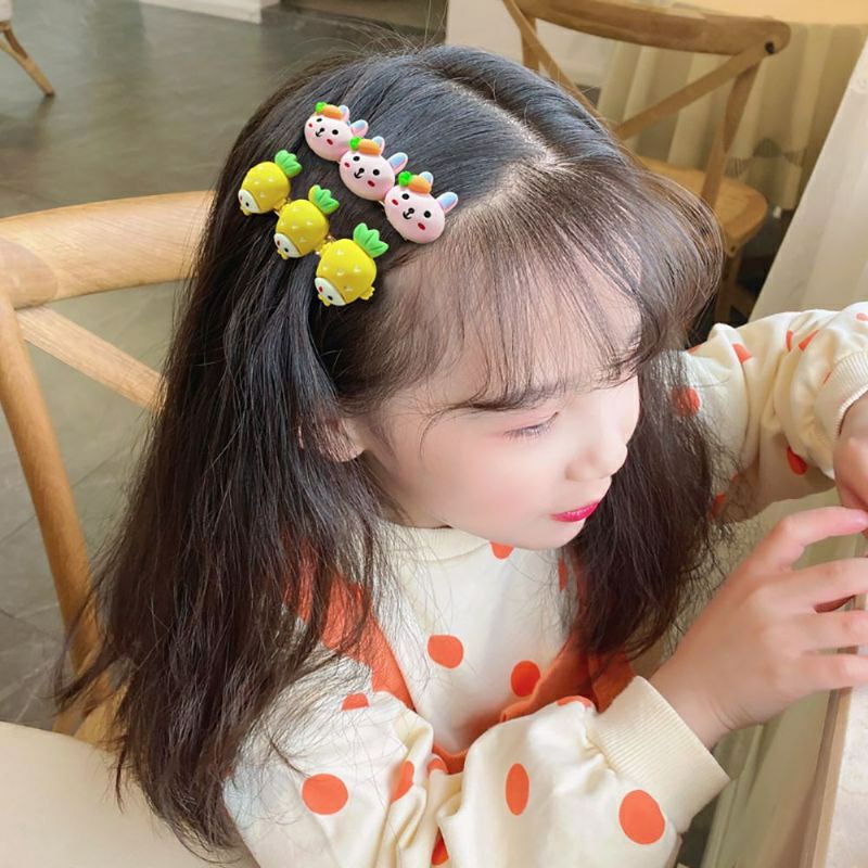 Kẹp tóc hoa quả họa tiết xinh xắn cho bé