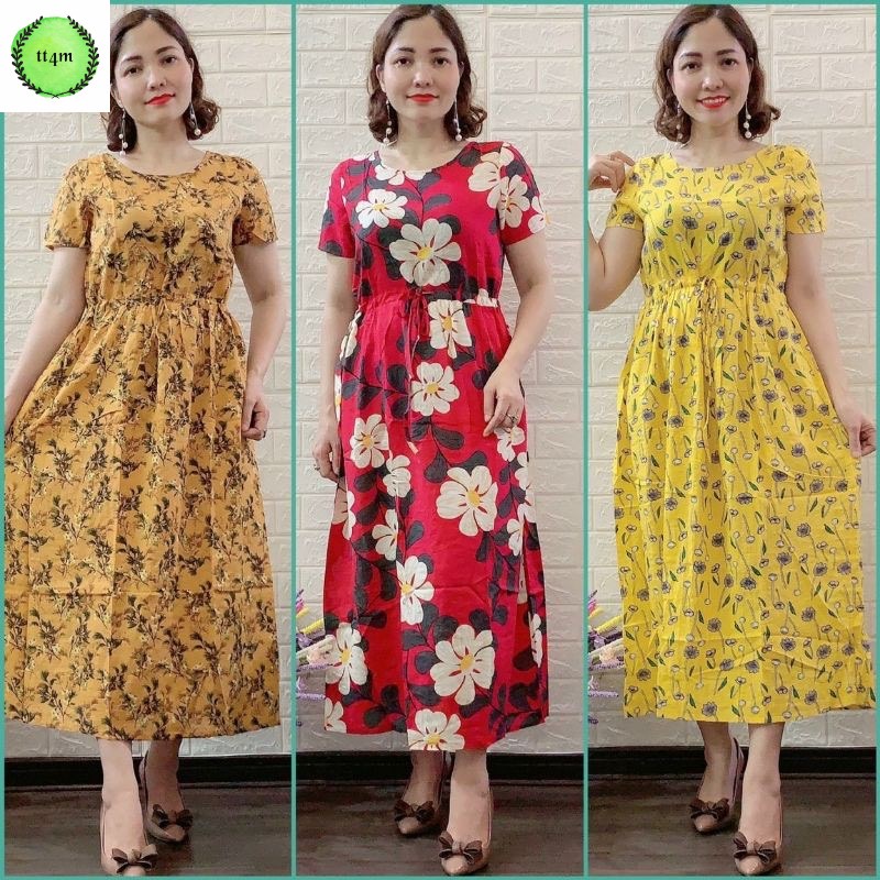 Váy Maxi Lanh Đũi Gia Huy - Hàng Đẹp Không Co- Giá Tốt