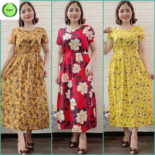 [ Sale off ] Váy Maxi Lanh Đũi Gia Huy - Hàng Đẹp Không Co- Giá Tốt