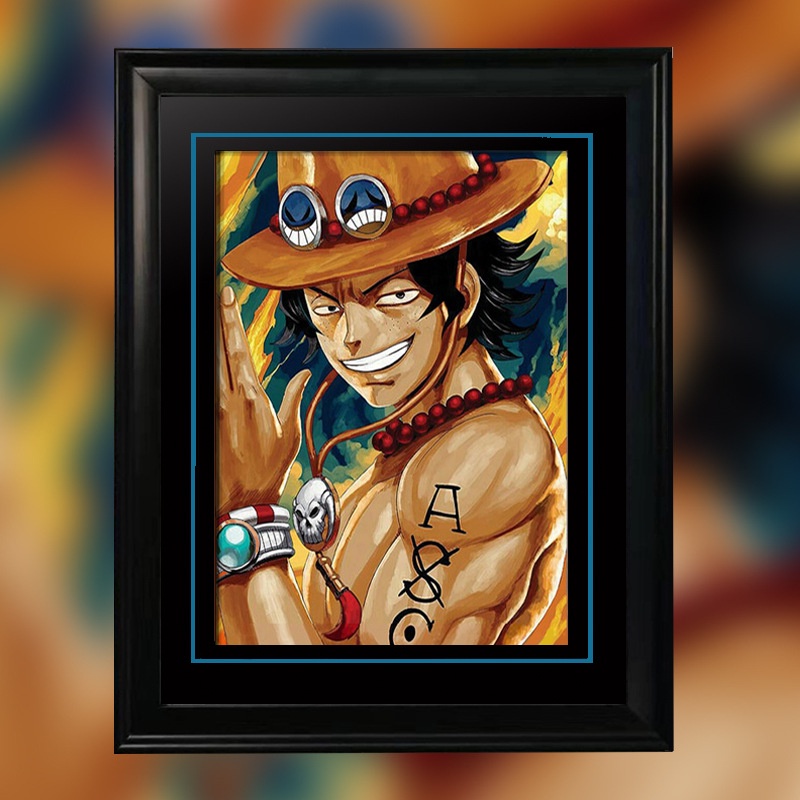 Tranh 3D Nhân Vật One Piece Dragon Balls Học Viện Siêu Anh Hùng - Tranh 3D Anime