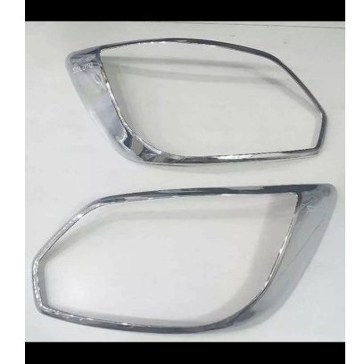 Ốp Viền Đèn Pha Hậu Xe Kia Soluto 2019 2020 2021 Mạ Crom Cao Cấp