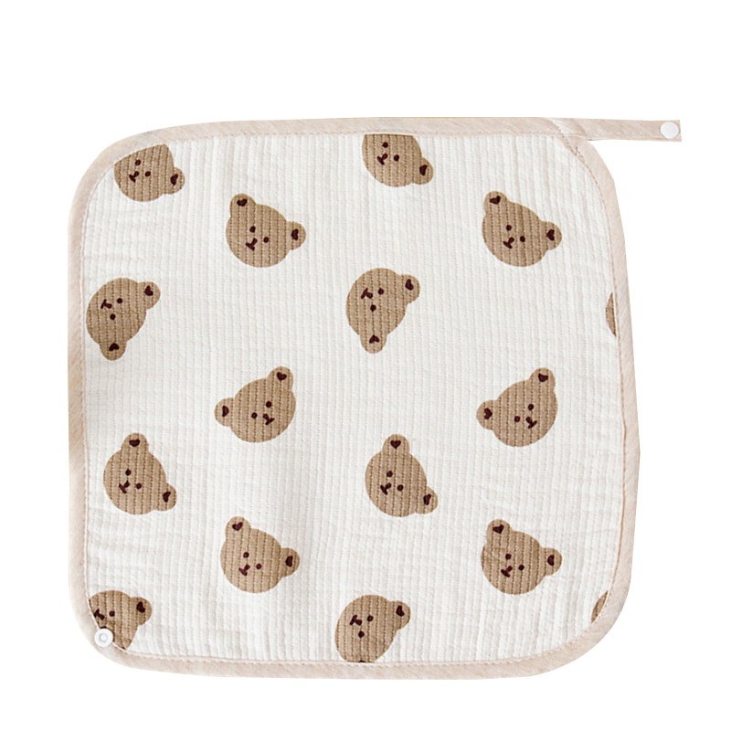 Khăn Lau Mặt Bằng Vải Cotton Mềm Hình Vuông Dành Cho Bé