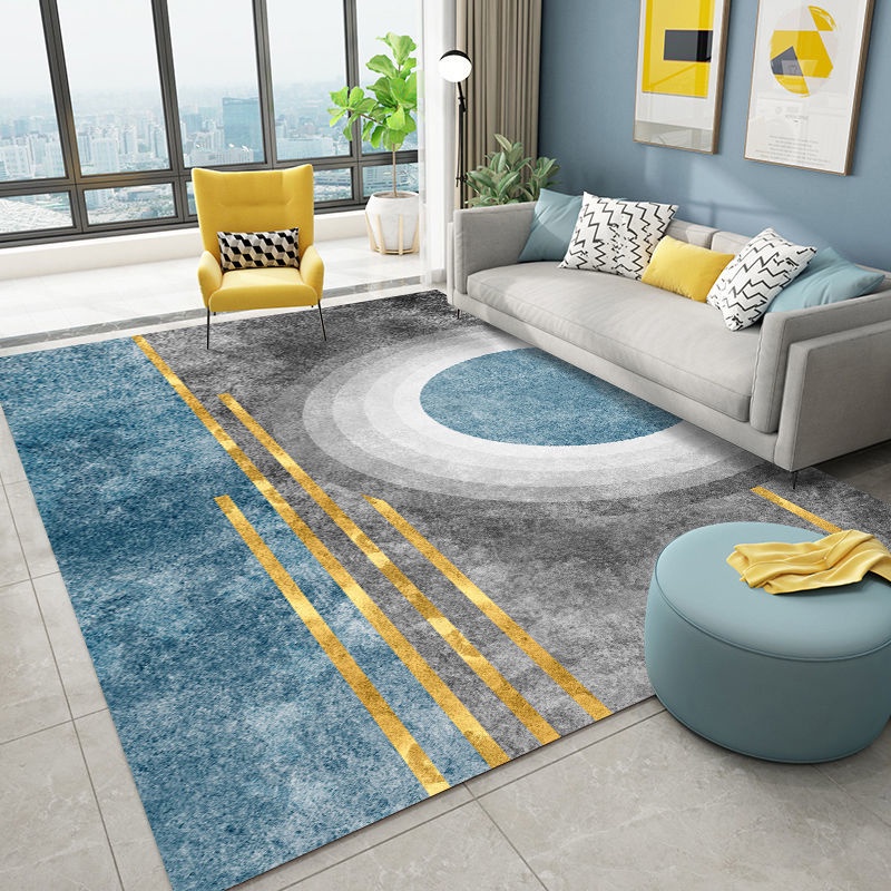 Thảm Trải Sàn Hình Chữ Nhật Mềm Mại Đơn Giản Trang Trí Phòng Khách/Giường Ngủ
