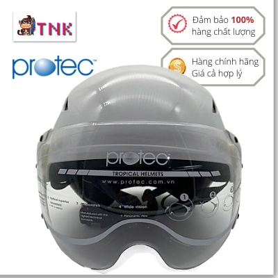 Mũ bảo hiểm Protec Helmets CHÍNH HÃNG Màu trắng CÓ KÍNH chống C OVID