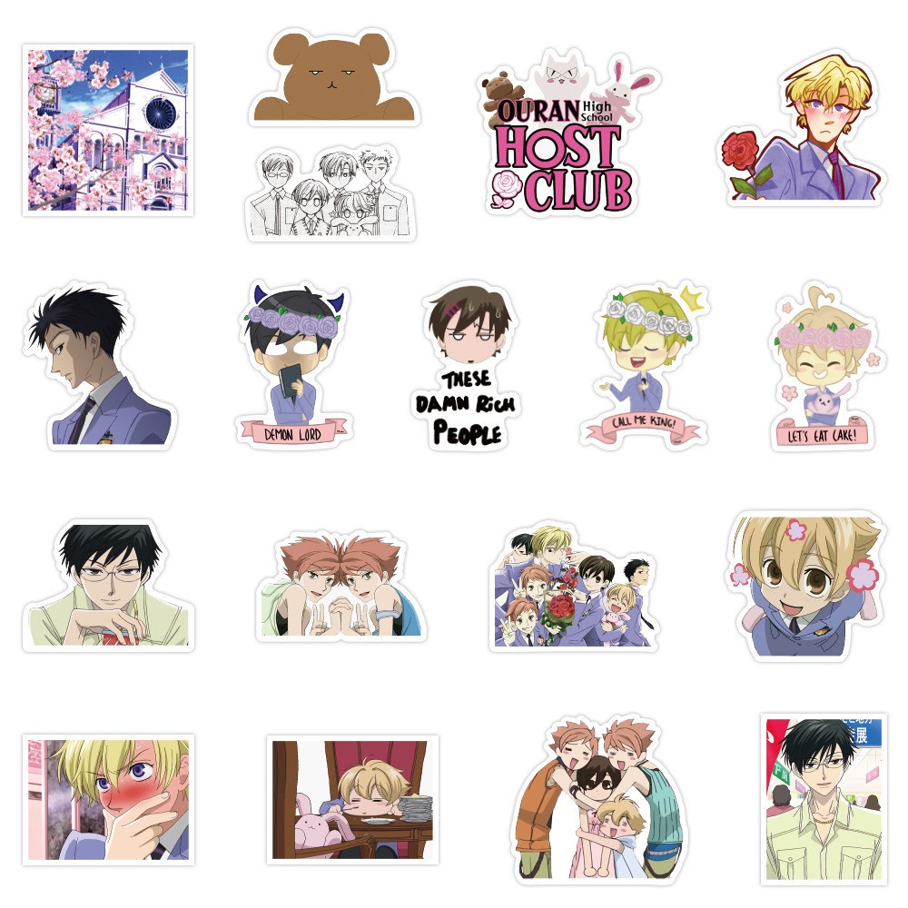 J· Bộ Hình Dán Chống Thấm Ouran High School Host Club, 50 tờ/bộ