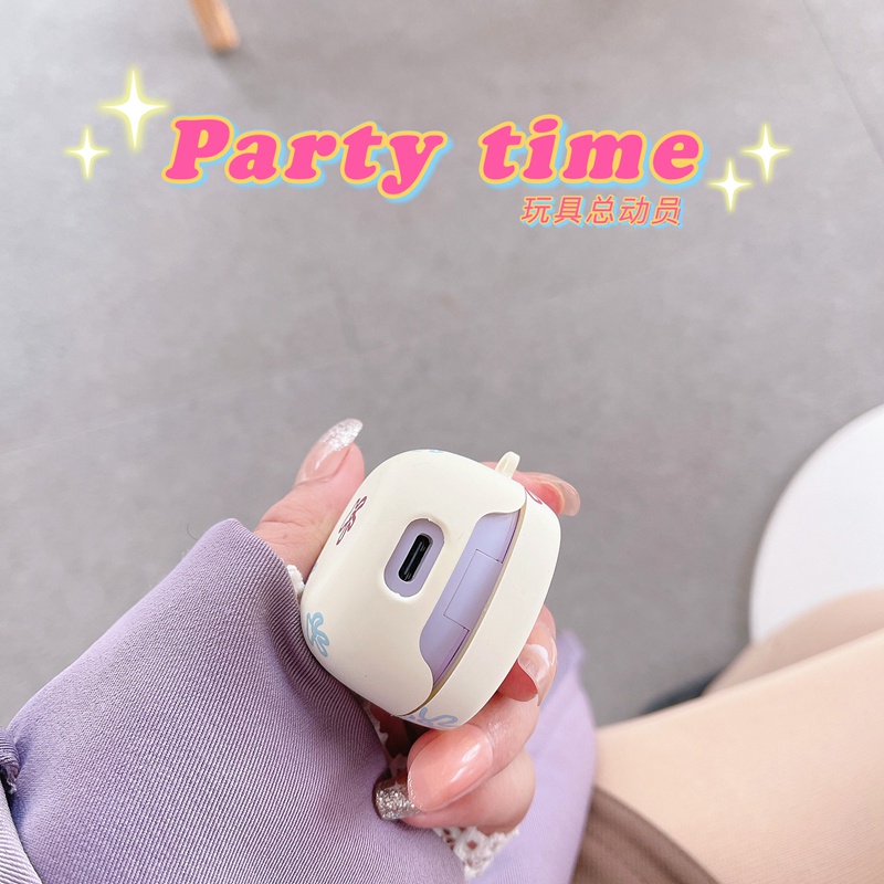 Vỏ Bảo Vệ Hộp Sạc Tai Nghe Baseus Encok WM01 TWS WM01 Hình Trái Đào Gấu Phi Hành Gia Hoạt Hình Đáng Yêu Mùa Hè
