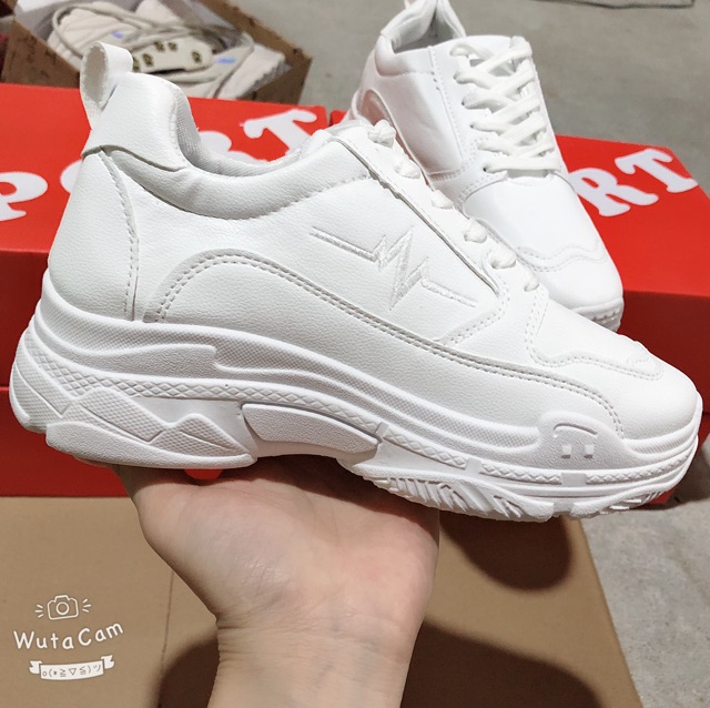Giày thể thao trắng nhịp tim | BigBuy360 - bigbuy360.vn