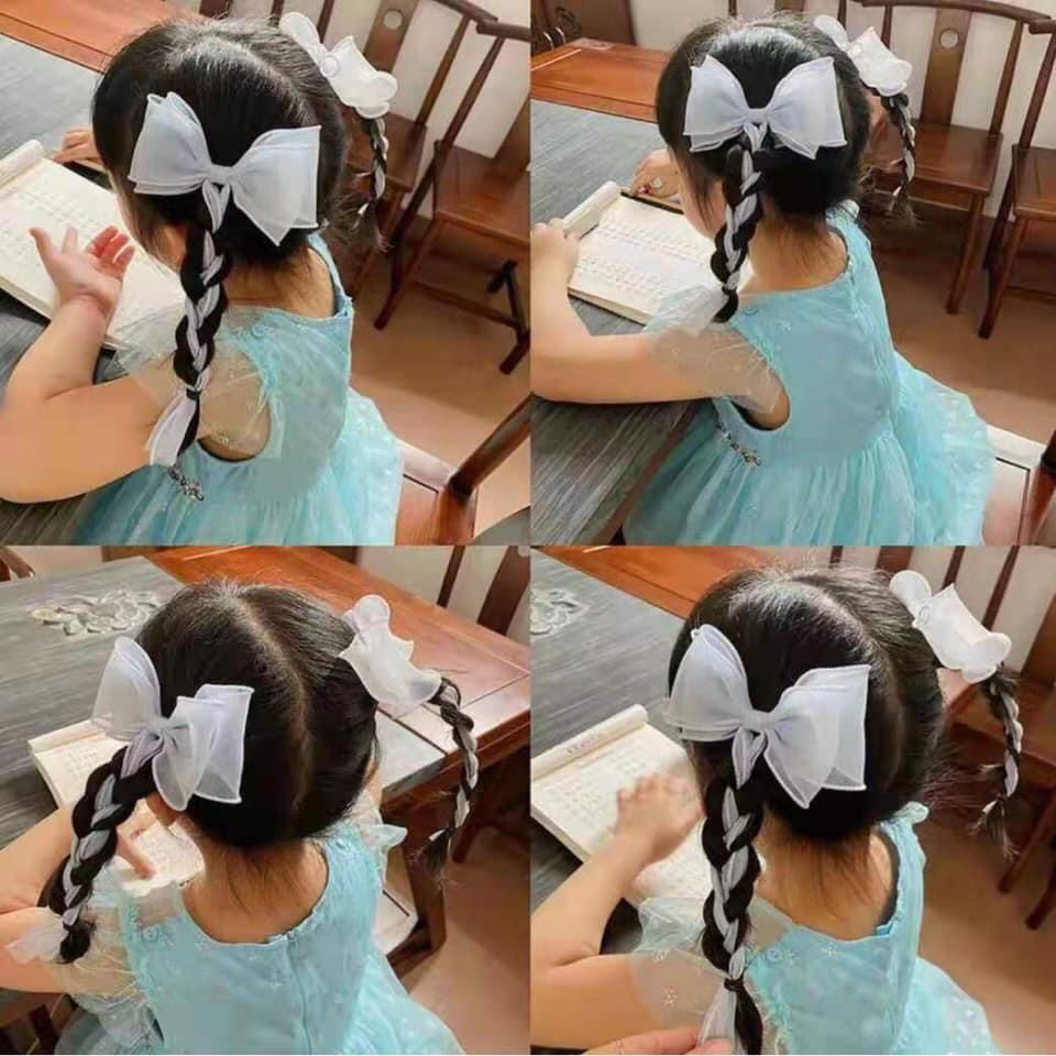 Kẹp tóc đính nơ lớn kiểu dáng Hàn Quốc xinh xắn cho bé gái