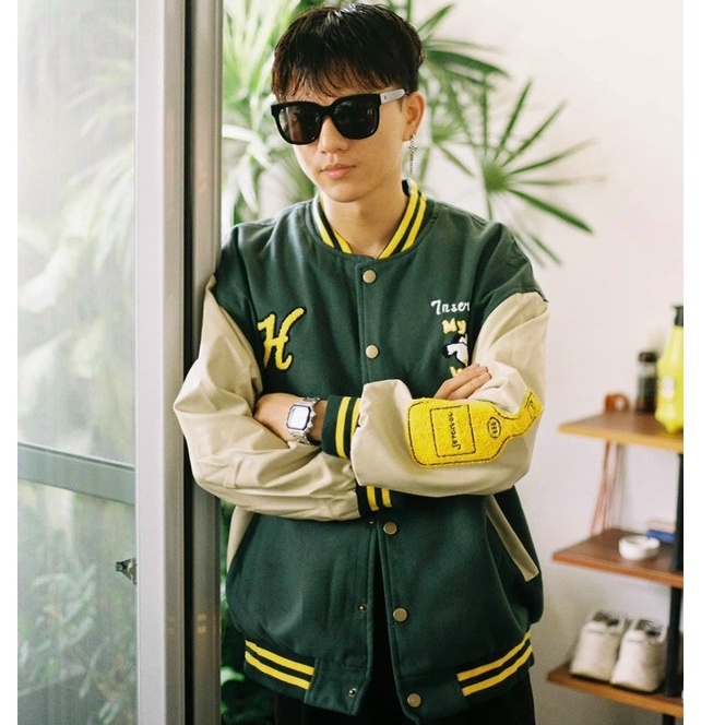 Áo khoác nỉ PE kiểu Bomber nam nữ cao cấp dày dặn, Áo khoác dù Unisex form rộng phong cách ulzzang mặc đôi K083